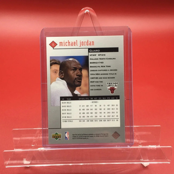 1990 Upper Deck Black Diamond Jordan Card #13 - Picture 2 of 3